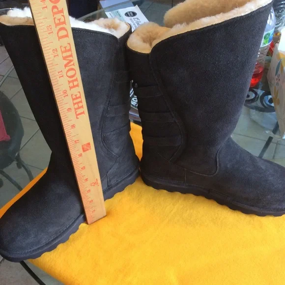 BearPaw Jenna Dark Brown Suede Boots Size 10/41, NWT (NWOB) - Picture 10 of 15